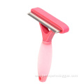 Silicone Handle Pet Deshedding Tool Dog Hair Remover